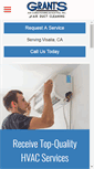 Mobile Screenshot of grantsac-heating.com